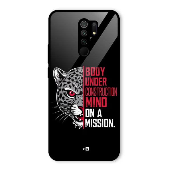 Mind On A Mission Glass Back Case for Redmi 9 Prime