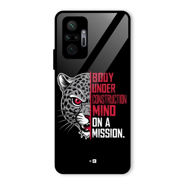 Mind On A Mission Glass Back Case for Redmi Note 10 Pro Max