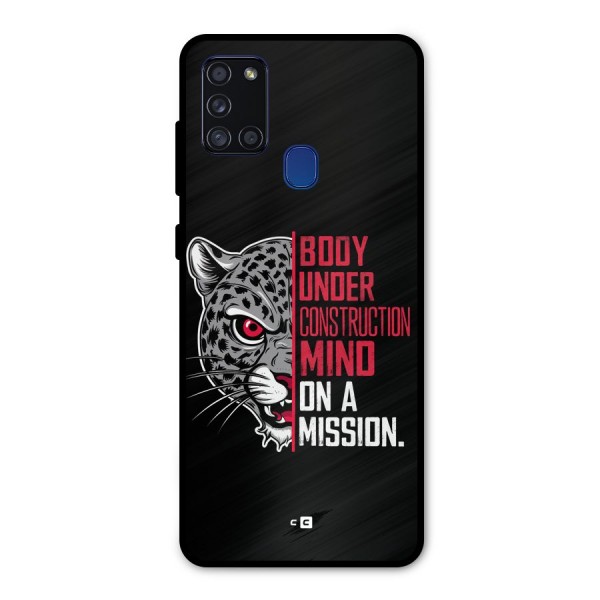 Mind On A Mission Metal Back Case for Galaxy A21s