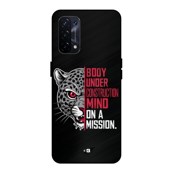 Mind On A Mission Metal Back Case for Oppo A74 5G