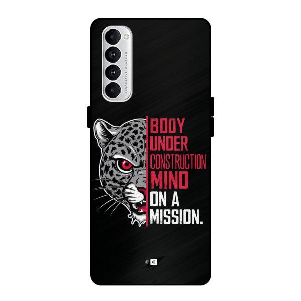Mind On A Mission Metal Back Case for Oppo Reno4 Pro