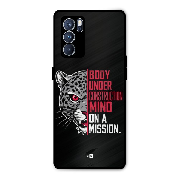 Mind On A Mission Metal Back Case for Oppo Reno6 Pro 5G