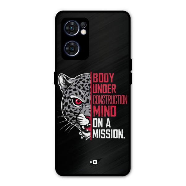 Mind On A Mission Metal Back Case for Oppo Reno7 5G