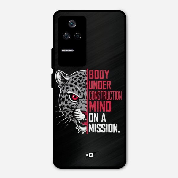 Mind On A Mission Metal Back Case for Poco F4 5G