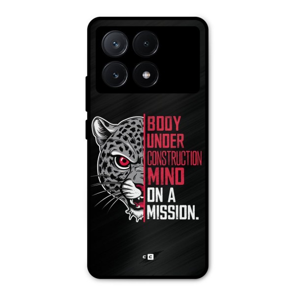 Mind On A Mission Metal Back Case for Poco X6 Pro