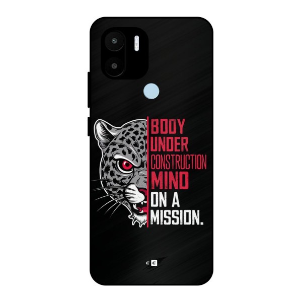 Mind On A Mission Metal Back Case for Redmi A2 Plus