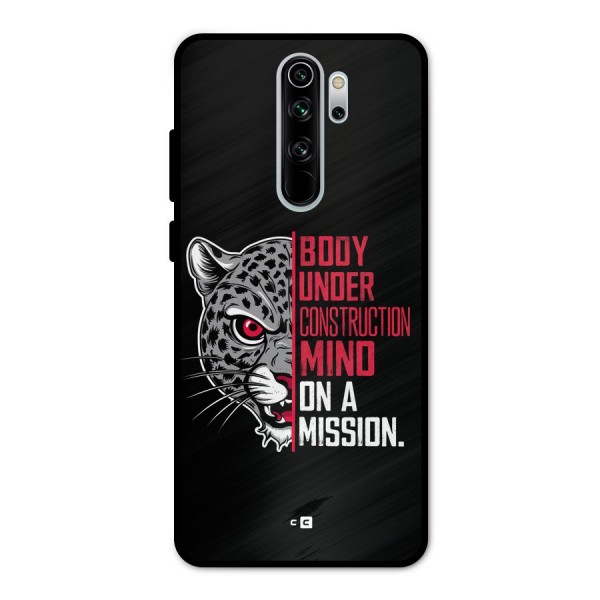 Mind On A Mission Metal Back Case for Redmi Note 8 Pro