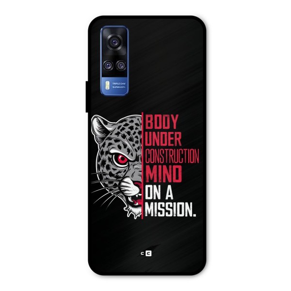 Mind On A Mission Metal Back Case for Vivo Y51A