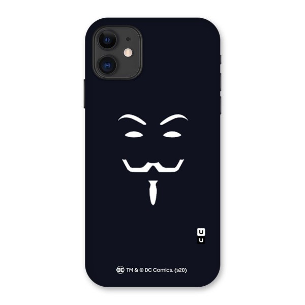 Minimal Anonymous Mask Back Case for iPhone 11