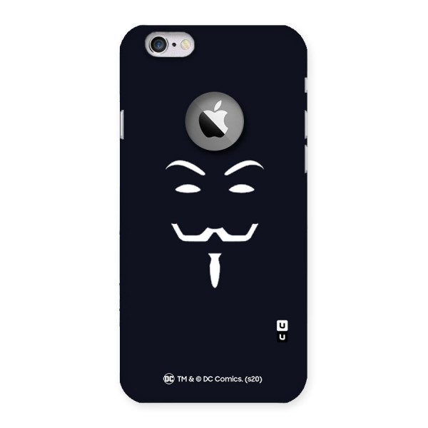 Minimal Anonymous Mask Back Case for iPhone 6 Logo Cut