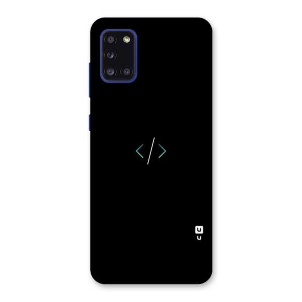 Minimal Dark Coding Back Case for Galaxy A31