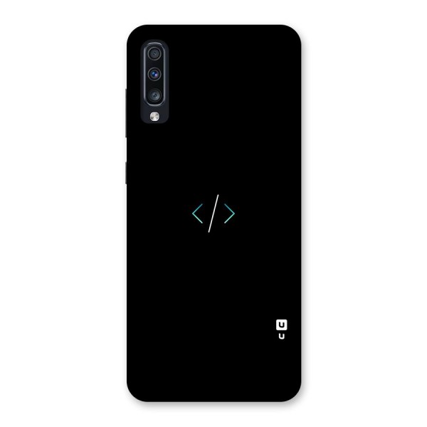 Minimal Dark Coding Back Case for Galaxy A70