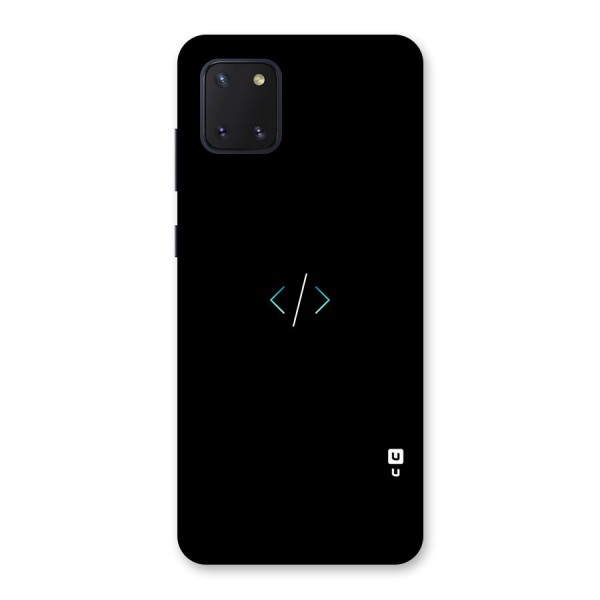 Minimal Dark Coding Back Case for Galaxy Note 10 Lite