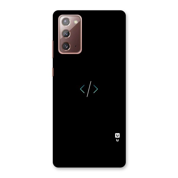 Minimal Dark Coding Back Case for Galaxy Note 20