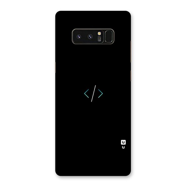 Minimal Dark Coding Back Case for Galaxy Note 8