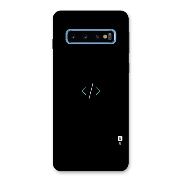 Minimal Dark Coding Back Case for Galaxy S10