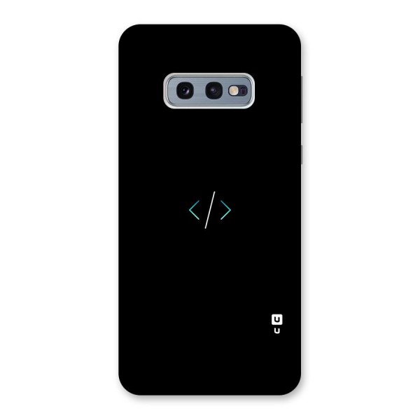 Minimal Dark Coding Back Case for Galaxy S10e