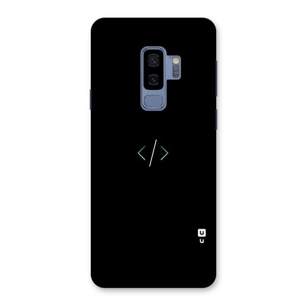 Minimal Dark Coding Back Case for Galaxy S9 Plus