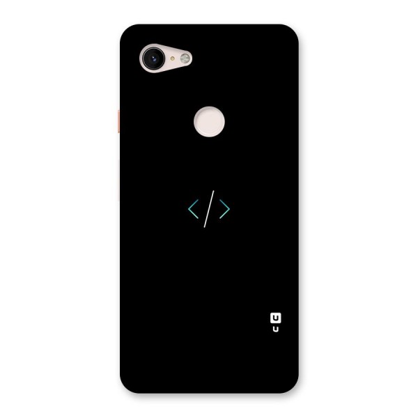 Minimal Dark Coding Back Case for Google Pixel 3 XL