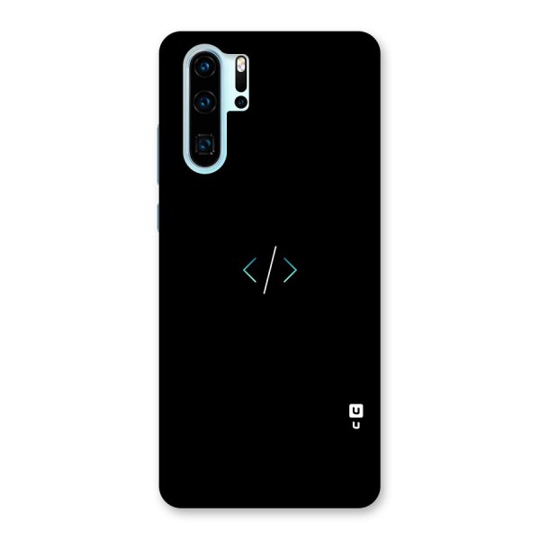 Minimal Dark Coding Back Case for Huawei P30 Pro