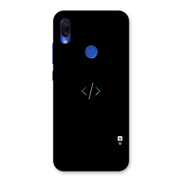 Minimal Dark Coding Back Case for Redmi Note 7S