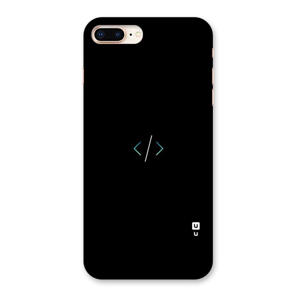 Minimal Dark Coding Back Case for iPhone 8 Plus