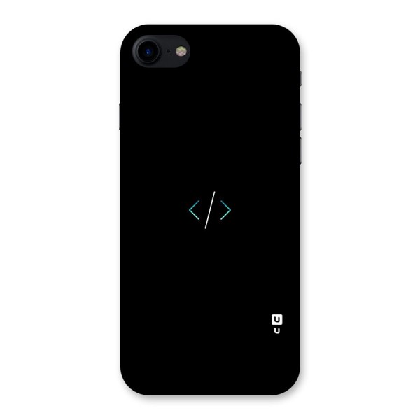 Minimal Dark Coding Back Case for iPhone SE 2020