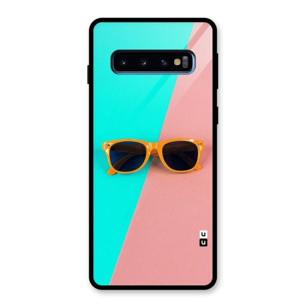 Minimal Glasses Glass Back Case for Galaxy S10