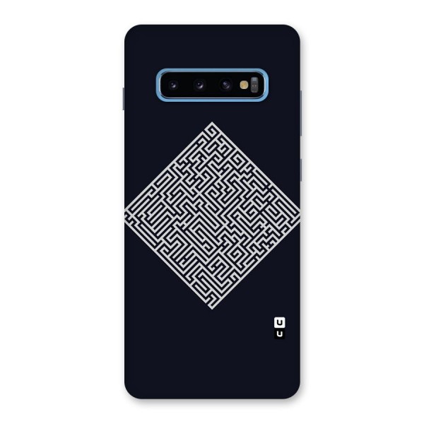 Minimal Maze Pattern Back Case for Galaxy S10 Plus