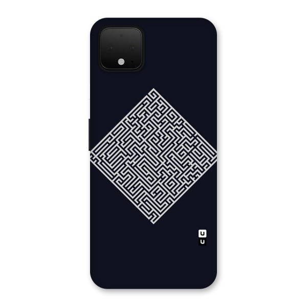 Minimal Maze Pattern Back Case for Google Pixel 4 XL