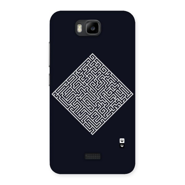 Minimal Maze Pattern Back Case for Honor Bee