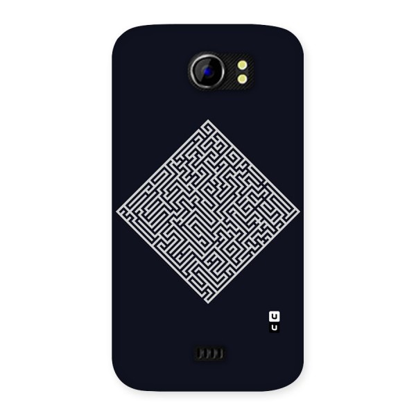 Minimal Maze Pattern Back Case for Micromax Canvas 2 A110