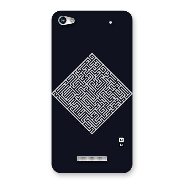 Minimal Maze Pattern Back Case for Micromax Hue 2