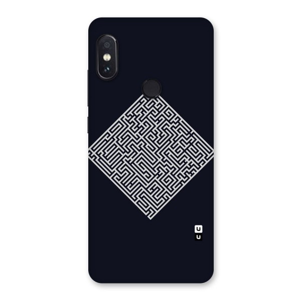 Minimal Maze Pattern Back Case for Redmi Note 5 Pro