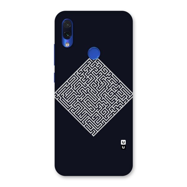 Minimal Maze Pattern Back Case for Redmi Note 7