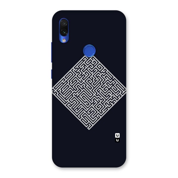 Minimal Maze Pattern Back Case for Redmi Note 7S