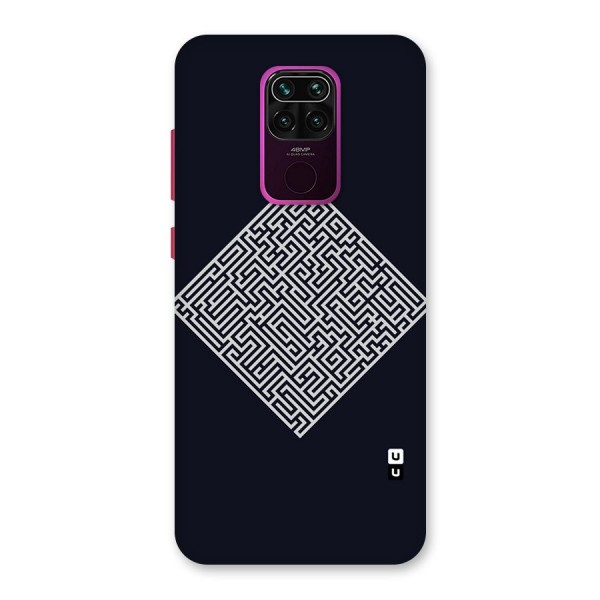Minimal Maze Pattern Back Case for Redmi Note 9
