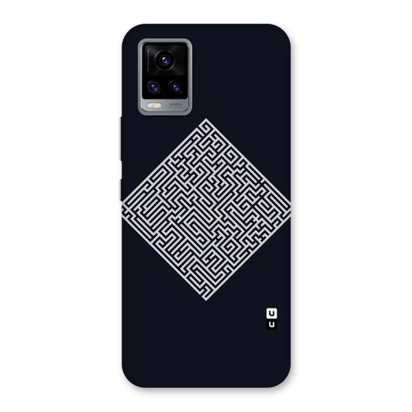 Minimal Maze Pattern Back Case for Vivo V20