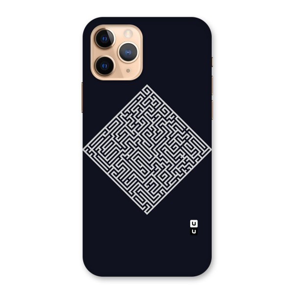 Minimal Maze Pattern Back Case for iPhone 11 Pro