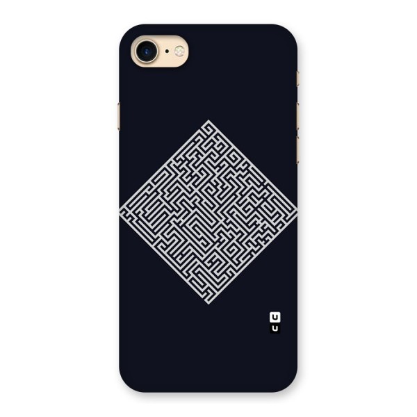 Minimal Maze Pattern Back Case for iPhone 7