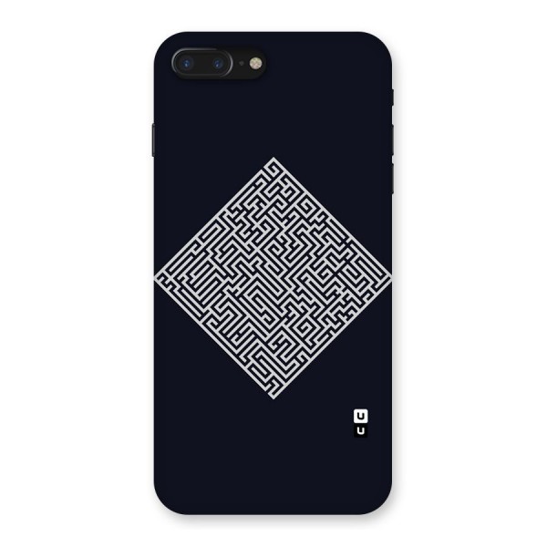 Minimal Maze Pattern Back Case for iPhone 7 Plus