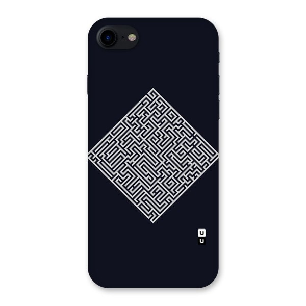 Minimal Maze Pattern Back Case for iPhone SE 2020