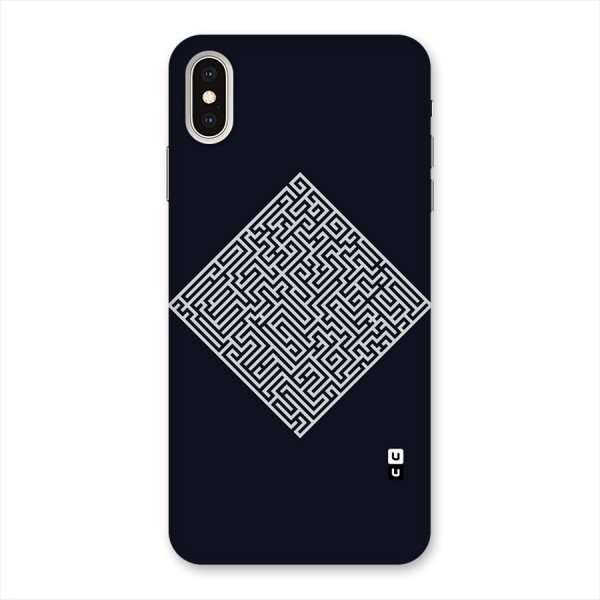 Minimal Maze Pattern Back Case for iPhone XS Max
