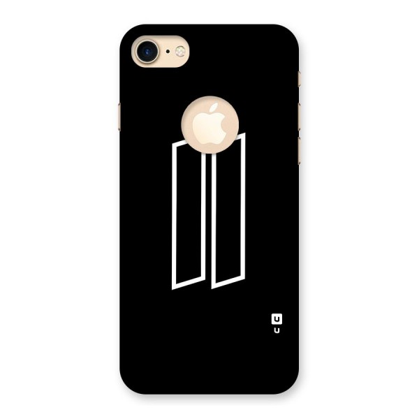 Minimal Slant Rectangles Back Case for iPhone 7 Logo Cut