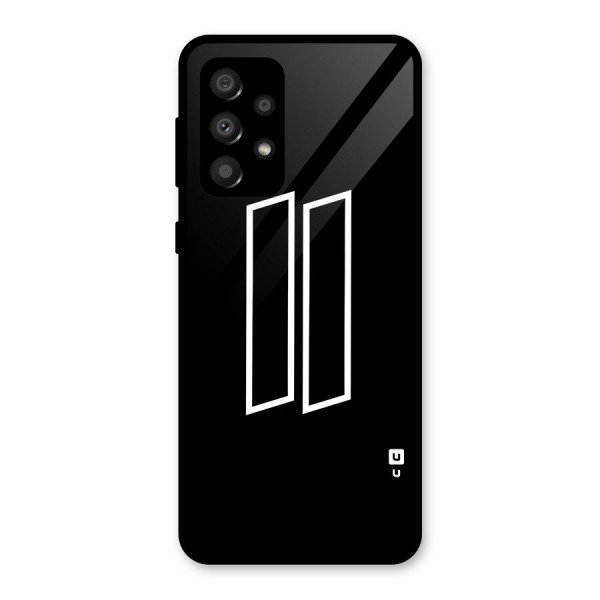 Minimal Slant Rectangles Glass Back Case for Galaxy A32