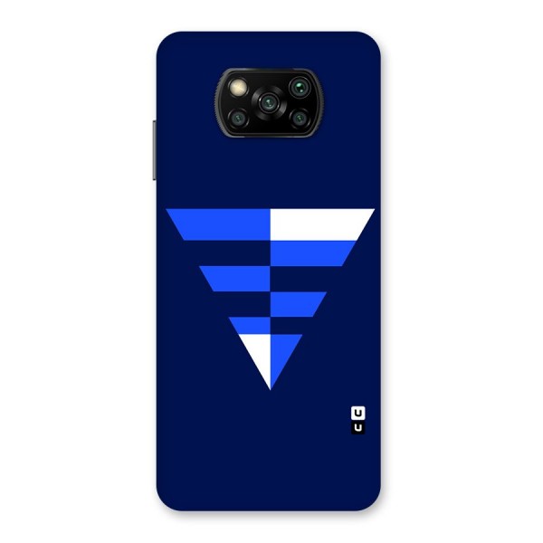 Minimalistic Abstract Inverted Triangle Back Case for Poco X3