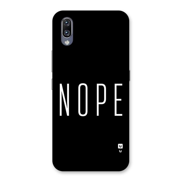 Minimalistic Nope Back Case for Vivo NEX