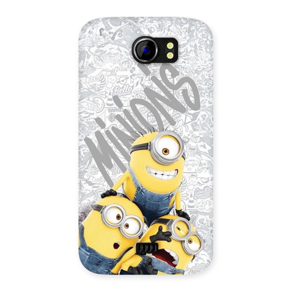Minions Typo Back Case for Canvas 2 A110