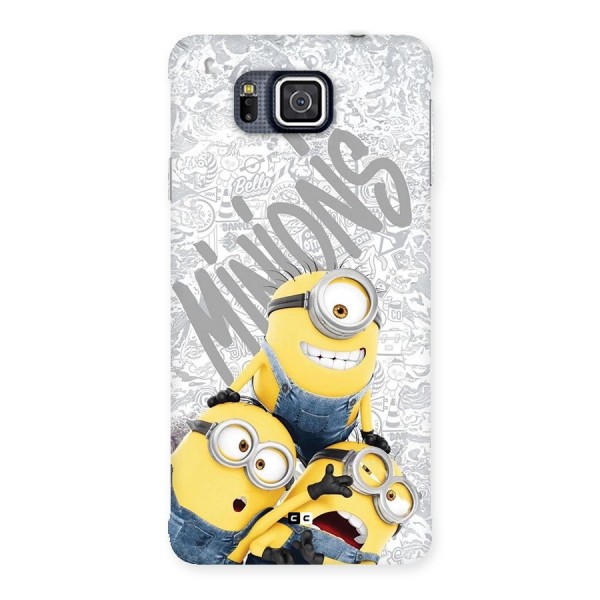 Minions Typo Back Case for Galaxy Alpha