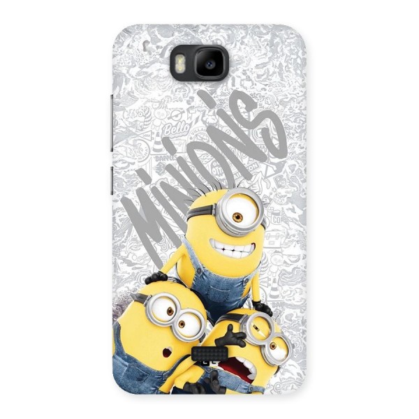 Minions Typo Back Case for Honor Bee